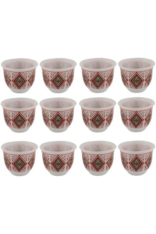 مجموعة من 12 كوب جافا جديد من، حجم متوسط، رمادي، سيراميك - 2