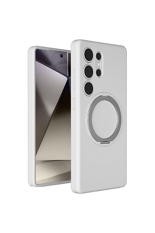 Max & Max Silicon Case Silver Samsung Galaxy S25 Ultra