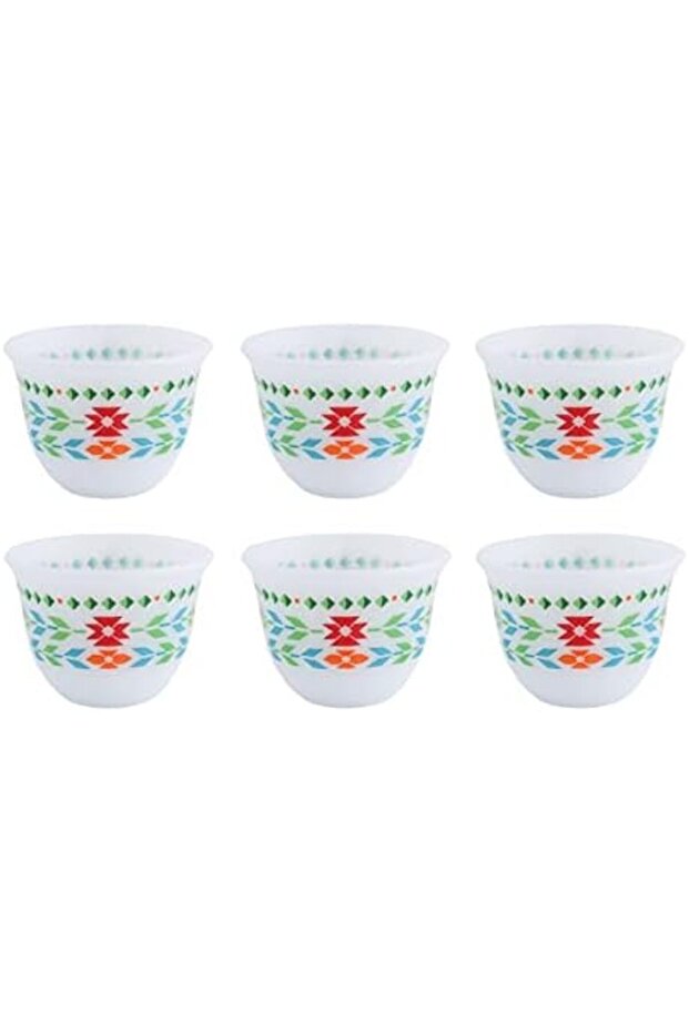 Java Cups Set, 7 Pieces, Sword Pattern, Size L, Multi-colors - 2