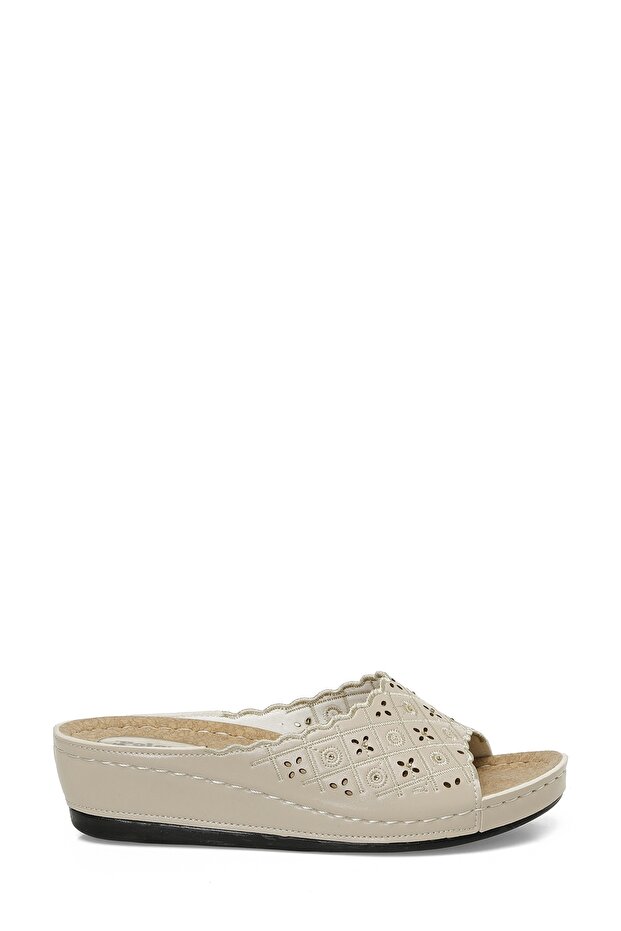 164390.Z5Fx Beige Women's Slippers