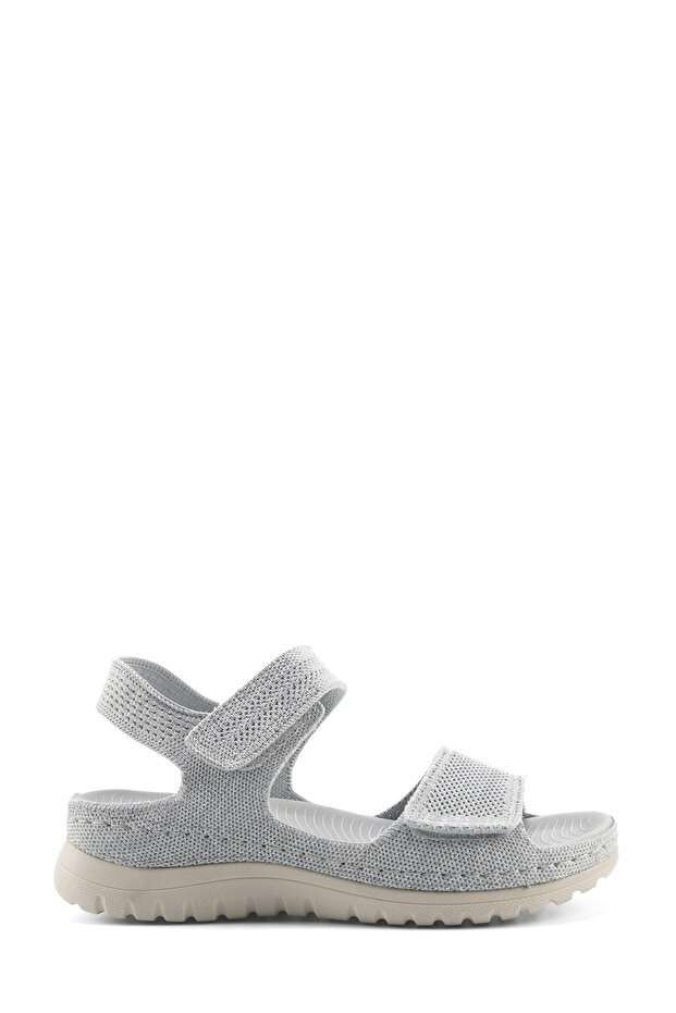 166963.Z5Fx Gray Women's Flat Sandals
