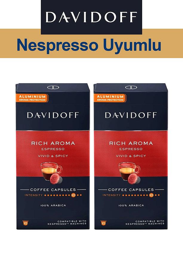 Nespresso Uyumlu Kapsül Kahve Rich Espresso 2 x 10 adet - 1