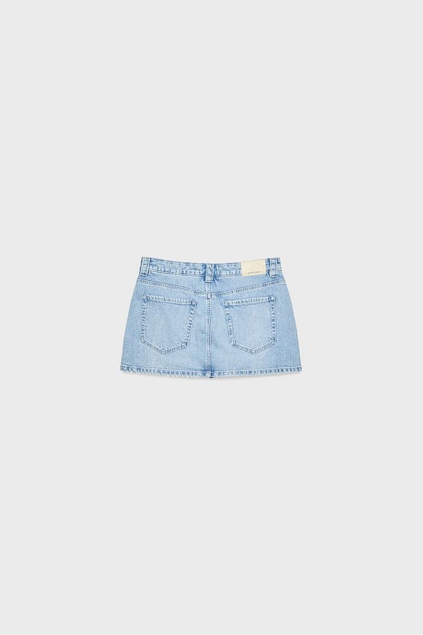 D62 Denim Şort Etek - 7