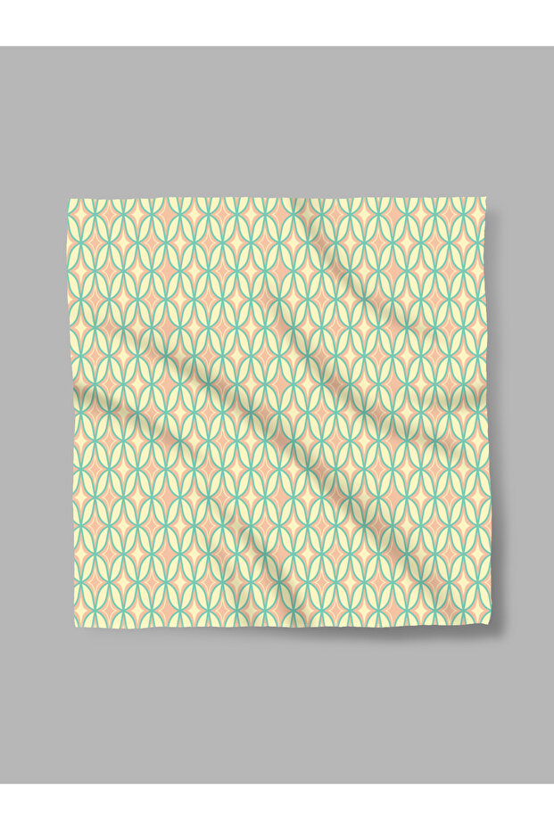 Geometric Patterned Chiffon Scarf, Bandana 50x50cm