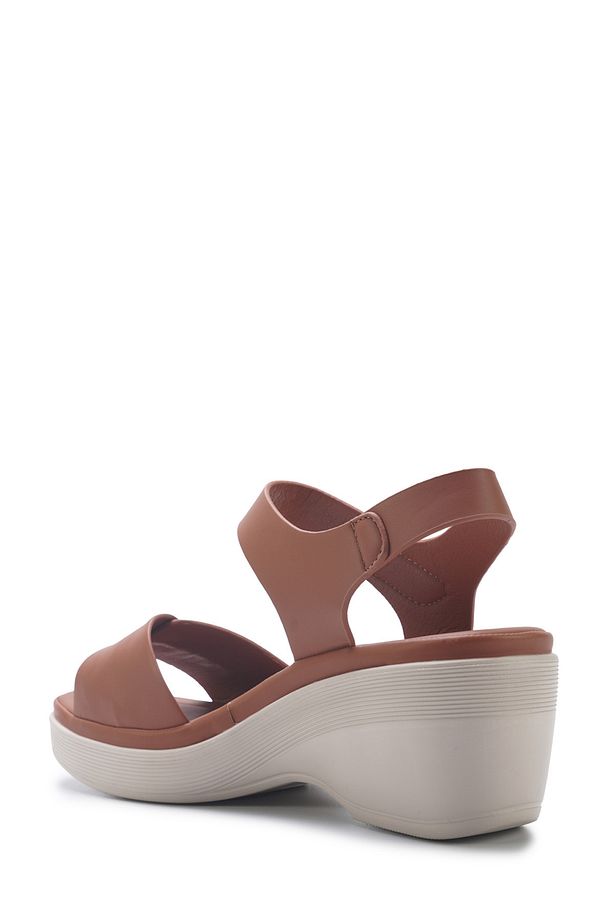 167001.Z5FX Camel Kadın Düz Sandalet - 3