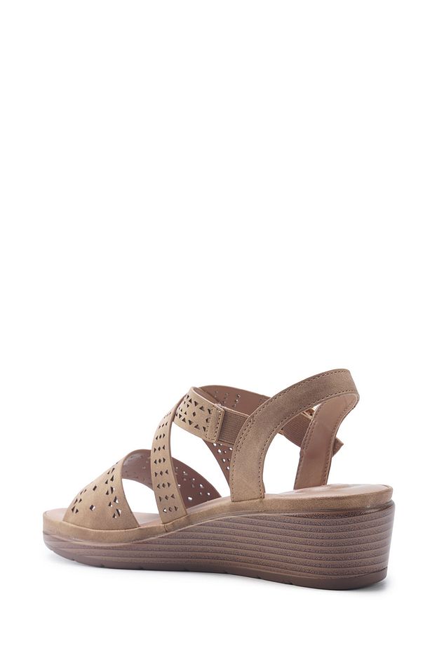 105513.Z5FX Camel Kadın Comfort Sandalet - 3