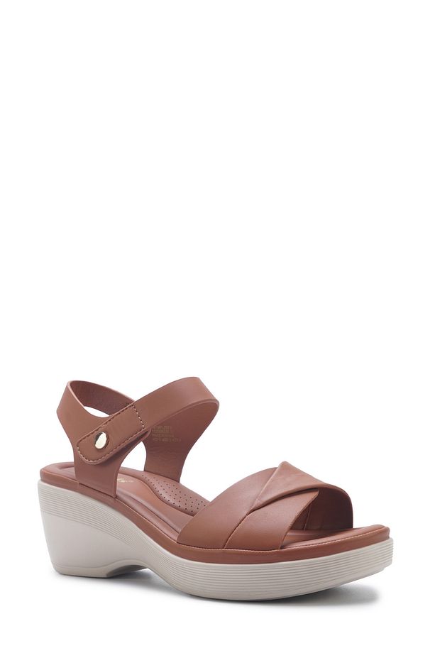 167001.Z5FX Camel Kadın Düz Sandalet - 2