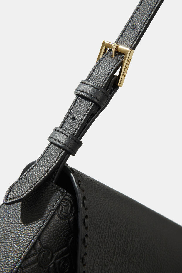 SİYAH MONOGRAM DERİ ÇANTA - 6
