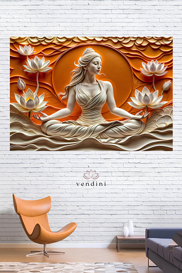 3D Görünüm , Canlı renkli Meditasyon Duvar Örtüsü Duvar Halısı Wall Tapestry - 1