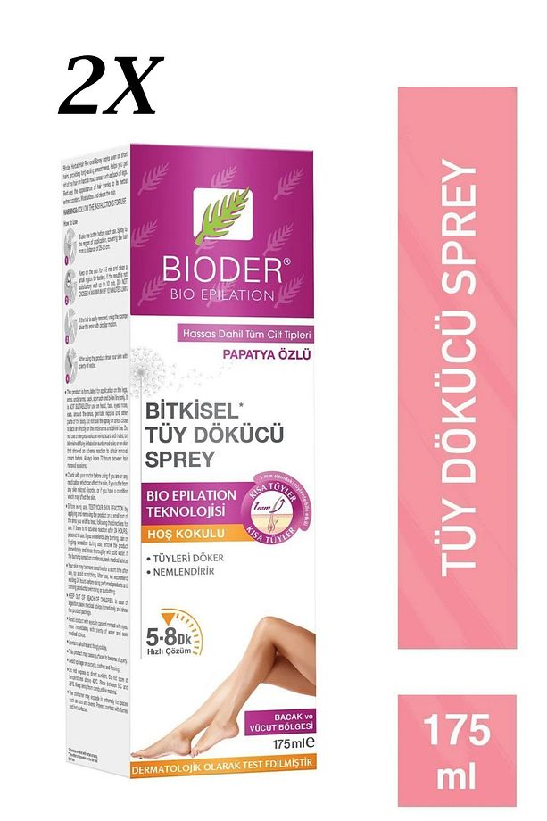 Bitkisel Tüy Dökücü 2 Adet Sprey 175 ml - 6
