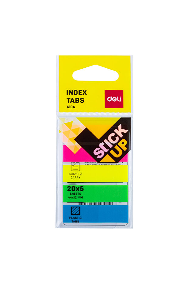 Deli Index Tabs ASST. EA10402