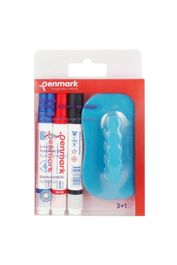 Tahta Kalemi 3 Lü Set+Silgi HS-305-TK3S - 1