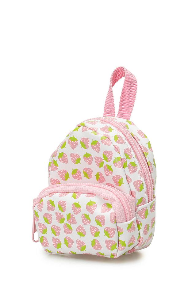 STRAWBERRY MINI BAG 5FX Pembe Kız Çocuk Bozuk Para Cüzdanı - 2