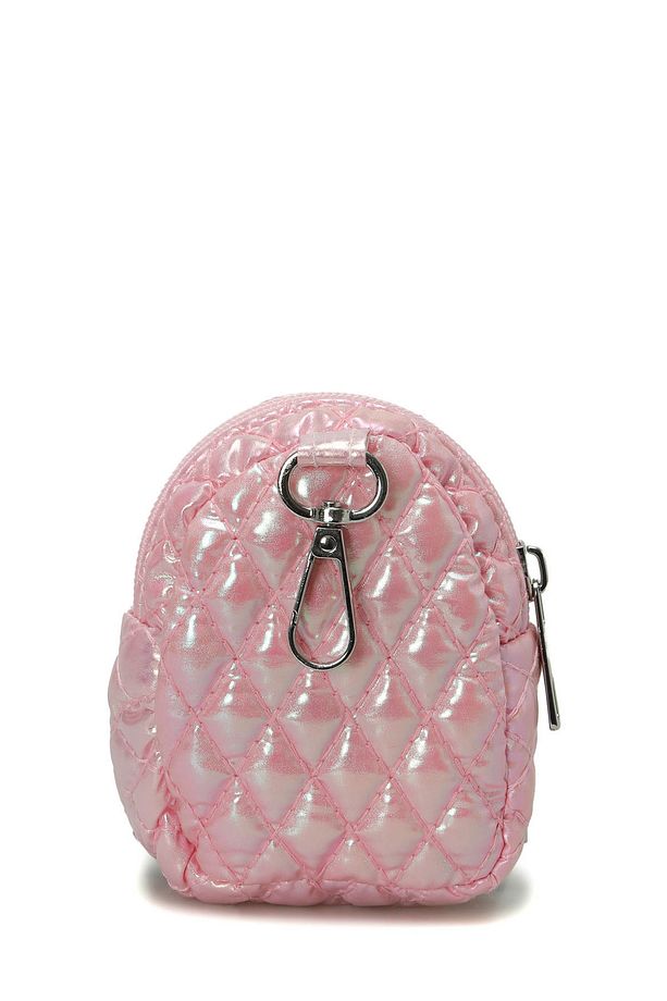 NAKISLI MINI BAG 5FX Pembe Kadın Bozuk Para Cüzdanı - 3