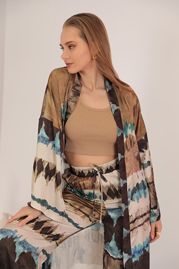 Kimono Üst - İNDİGO