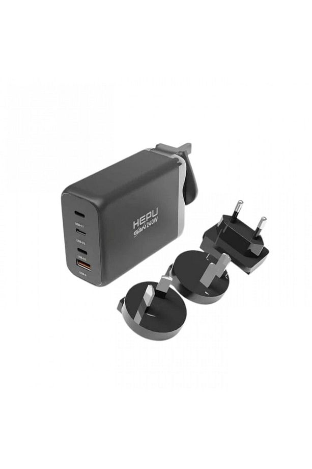 HP-306 240Watt Gan Şarj Adaptörü 4-Port Fast Charger Hızlı Seyehat Adaptörü Universal pd3.0 Qualcom - 1
