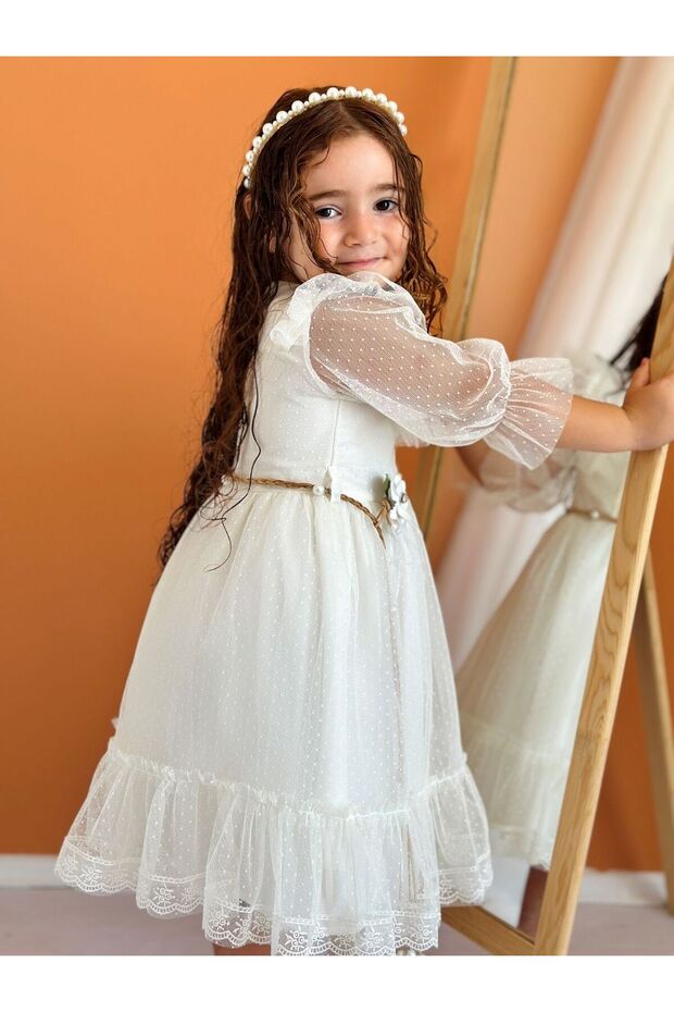 Pearl, Lace Girls Formal Dress