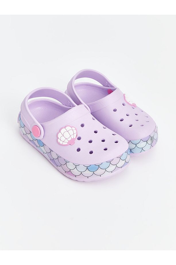 LCW STEPS Baskılı Tabanı Işıklı Kız Bebek Plaj Sandaleti - 1