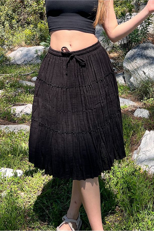 Şile Bezi Yazlık Etek Astarlı %100 Pamuklu 60 Cm - 6