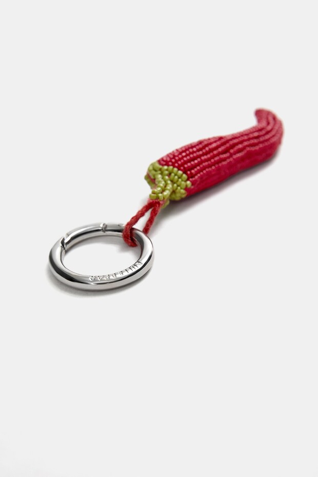 Biber şeklinde boncuklu süs - 5