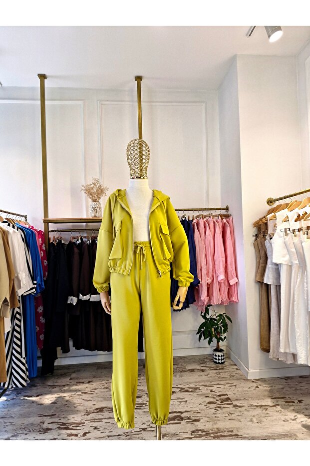 KOYU SARI EŞOFMAN TAKIM - 2