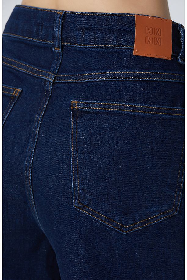 Lacivert Kısa Denim Şort - 6