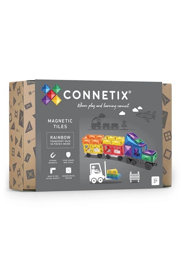 Magna Tiles Connetix Rainbow Transport Set - 50Parça - 3