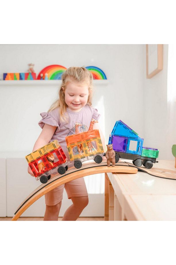 Magna Tiles Connetix Rainbow Transport Set - 50Parça - 1