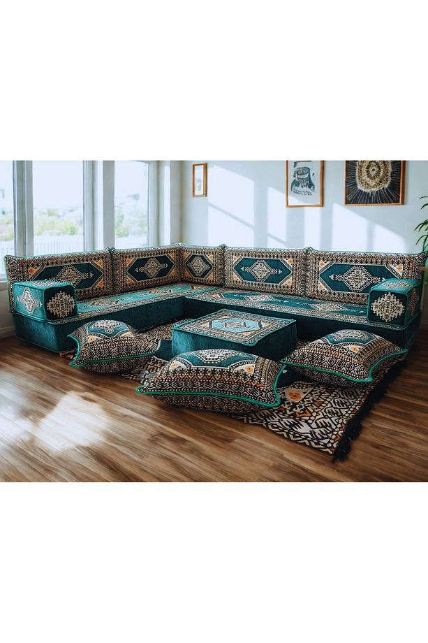L Tipi Şark Köşesi Takımı | Kaliteli Süngerli | Hazır Kurulum - 1
