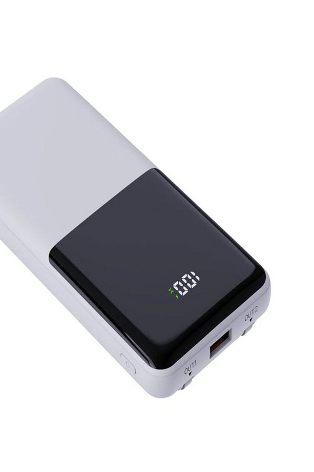 PW-95 PD 22.5W HIZLI ŞARJ LCD Kendiliğinden Type-c Lightning Kablolu 1Usb-A Girişli Powerbank - 2