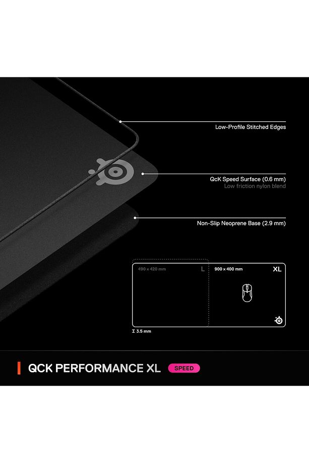 Qck Xlarge Performance Speed Gaming Mouse Pad - 7