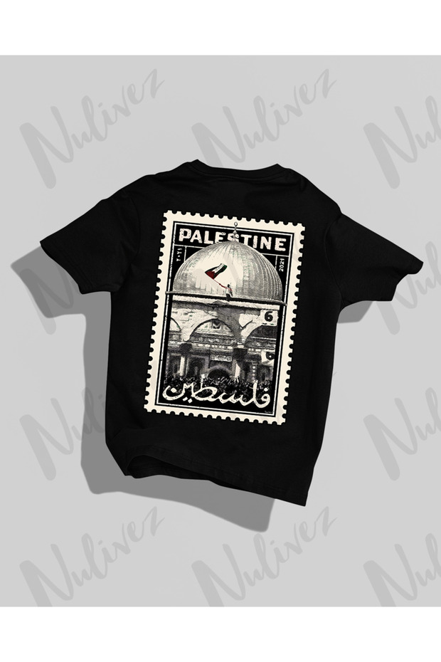 Palestine Design Back Printed High Quality Compact Unisex Oversize T-Shirt