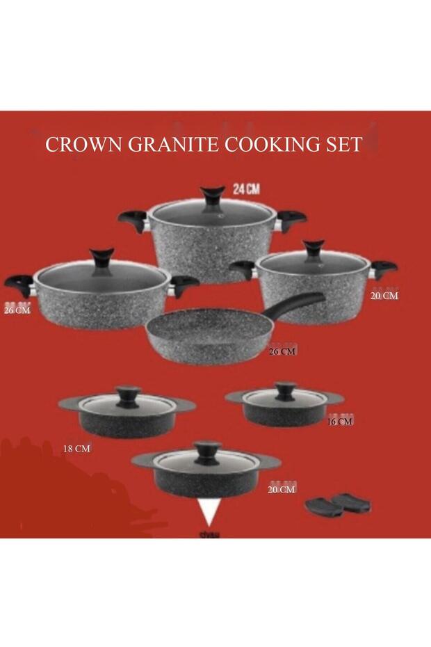 13 Piece Granite Cooking Set (Made in Turkey) - 6