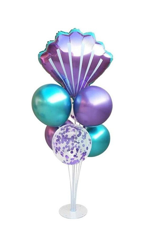 Balloon Stand Set with Foil Balloons 7 Pcs 75 cm
