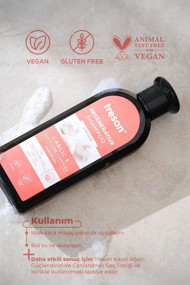 Sarımsak Onarıcı Bakım Şampuanı 300 ML x 2 Adet - PYCOS DUŞ TARAĞI HEDİYELİ - 6