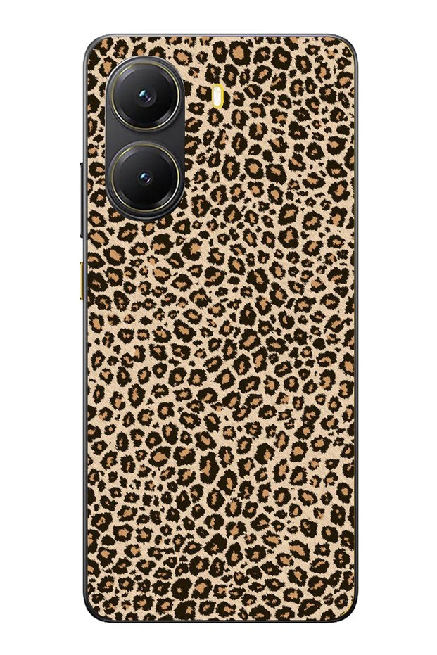 جراب من السيليكون الشفاف بتصميم الفهد متوافق مع هاتف POCO X7 PRO