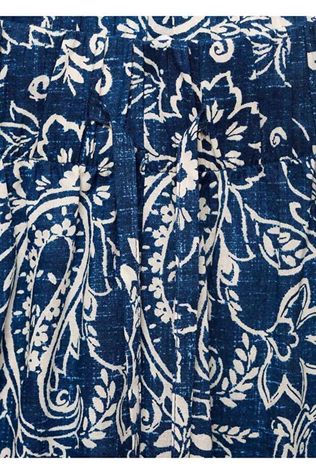 Gemusterte Baumwollhose - 7