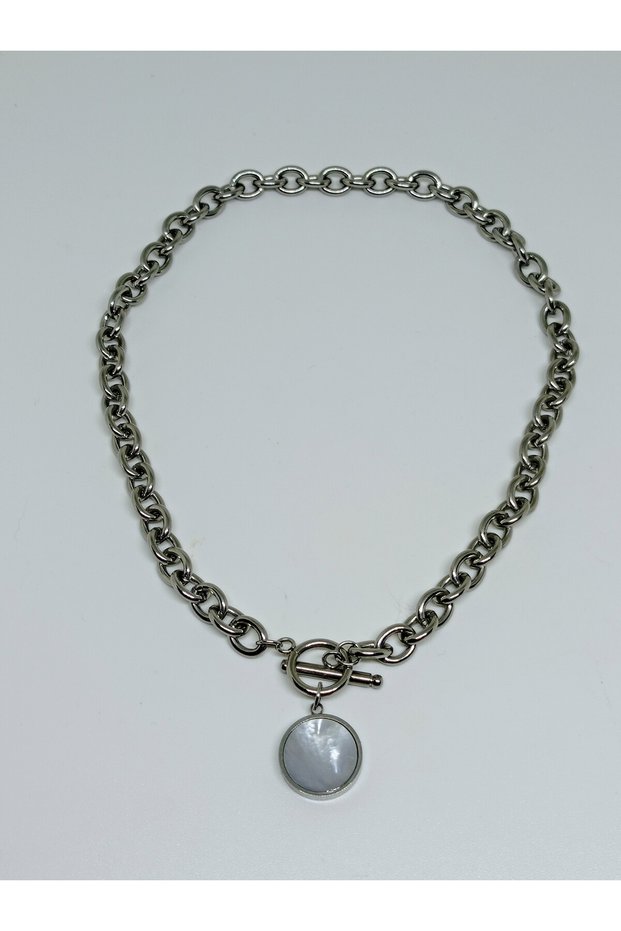 1. Grade Quality 316L Surgical Steel Women Short Necklace,Medallion Chain Model No 6