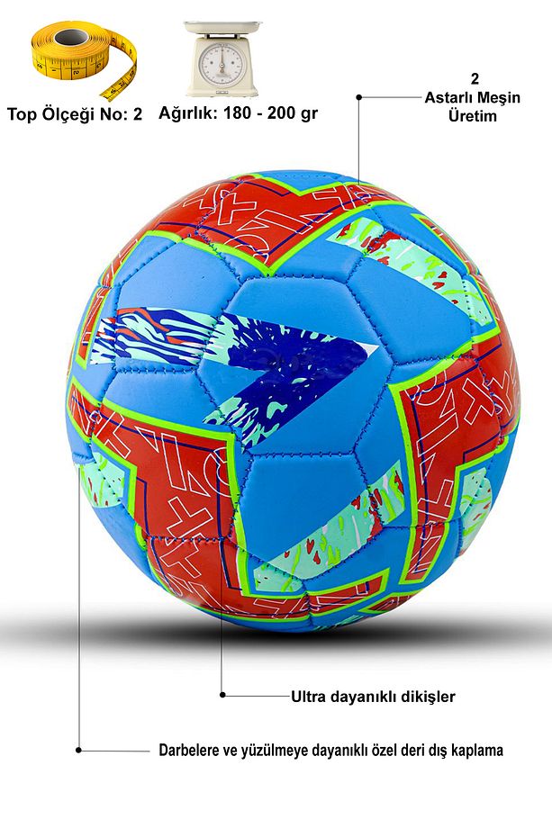 Profesyonel 2 Numara Tpu Deri Kaplama 200gr Hentbol Topu Soft Touch Handball Dikişli İdman/Maç Topu - 2