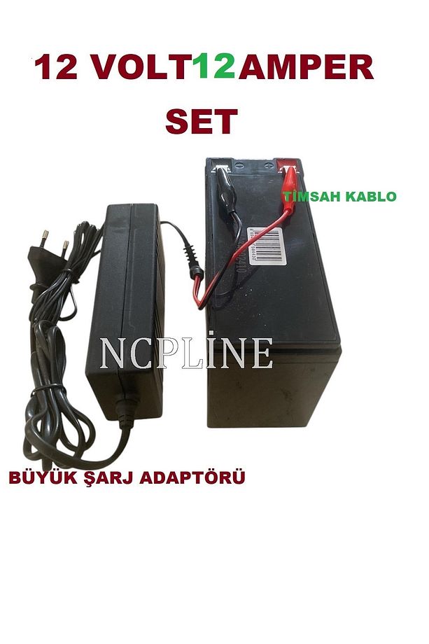 SLB-X6 Akülü Jeep 12 Volt 12 Amper Akülü Araba Kumandasız İÇİN Akü SET 12 VOLT 12 AMPER - 1