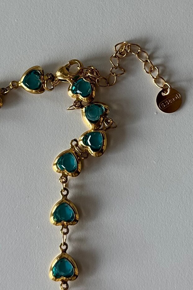 Bluest Heart Çelik Kolye - 5