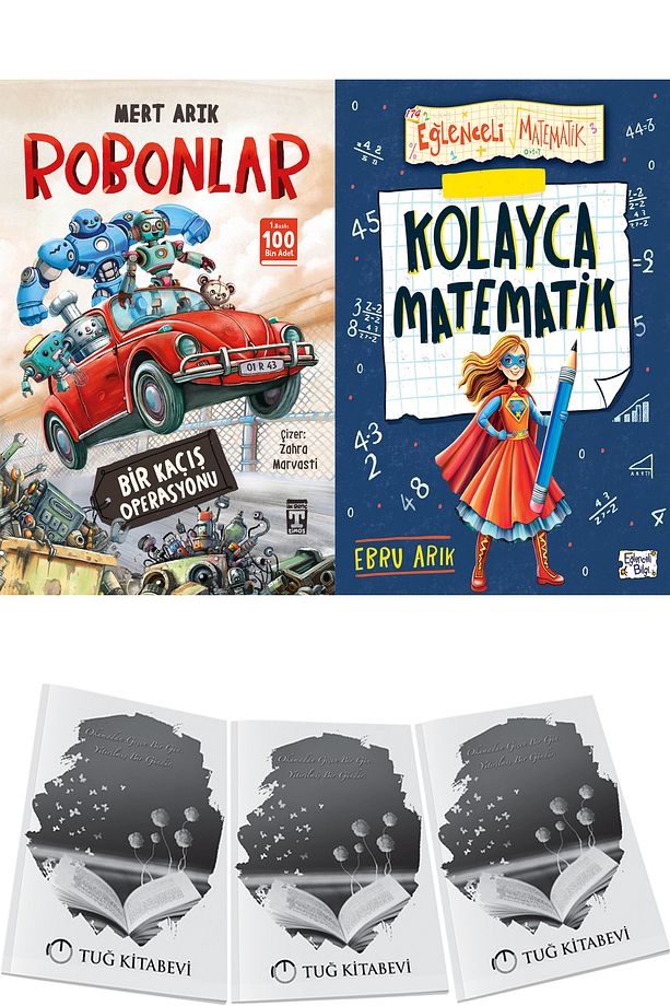 Robonlar Bir Kaçış Operasyonu ve Kolayca Matematik + Hediyeli - 1