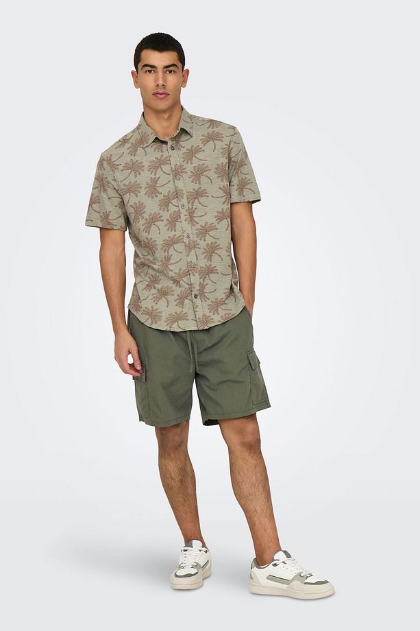ONSKAL CARGO 0287 SHORTS Yeşil Erkek Şort - 4