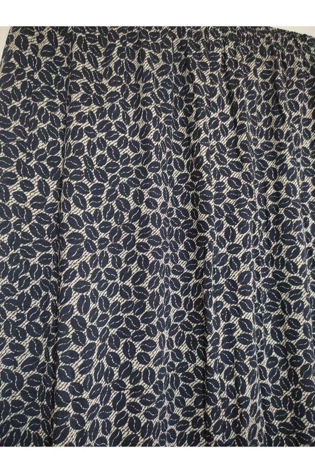 Mother Patterned Elastic Viscose Skirt