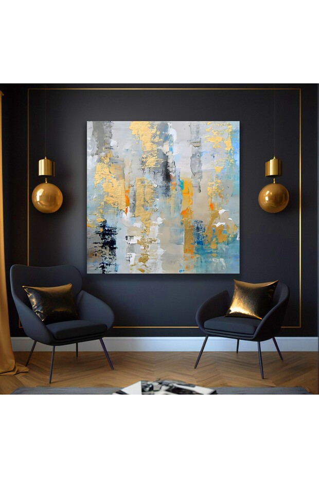 Abstract Pattern Canvas Painting - 3