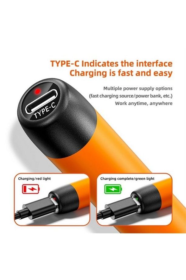 Şarjlı Kablosuz Kaliteli Havya Seti Usb Type-c Şarj - 4