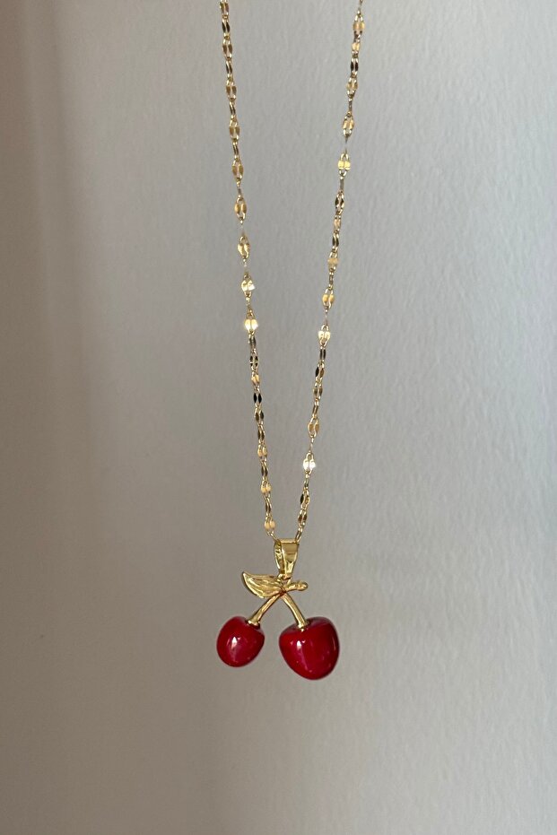 Cherry Love Çelik Kolye - 2