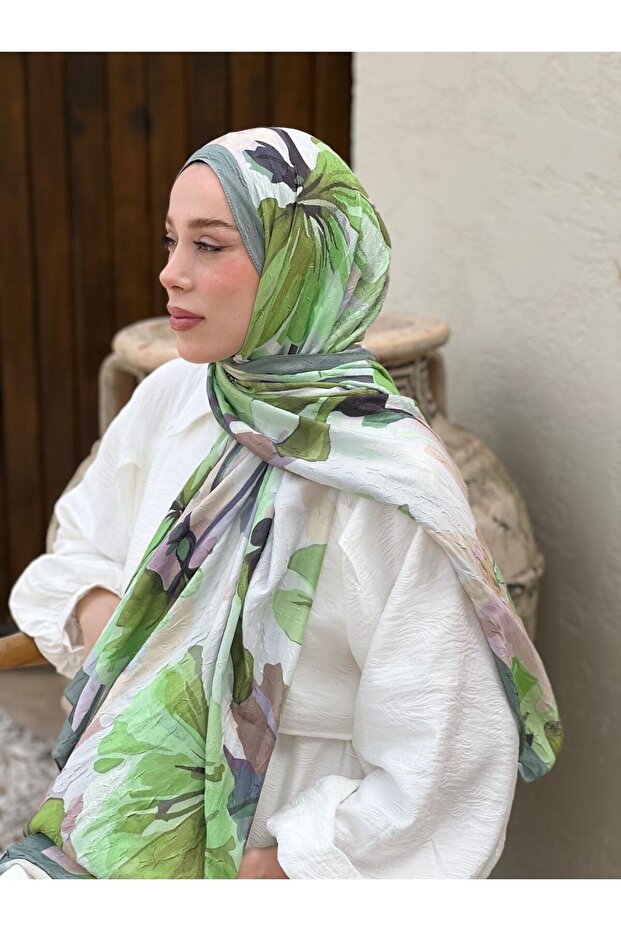 Rapsodi Desen Bambu Şal - 3