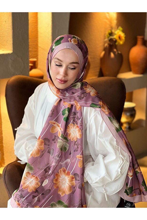 Fiori Pattern Lina Shawl - 2