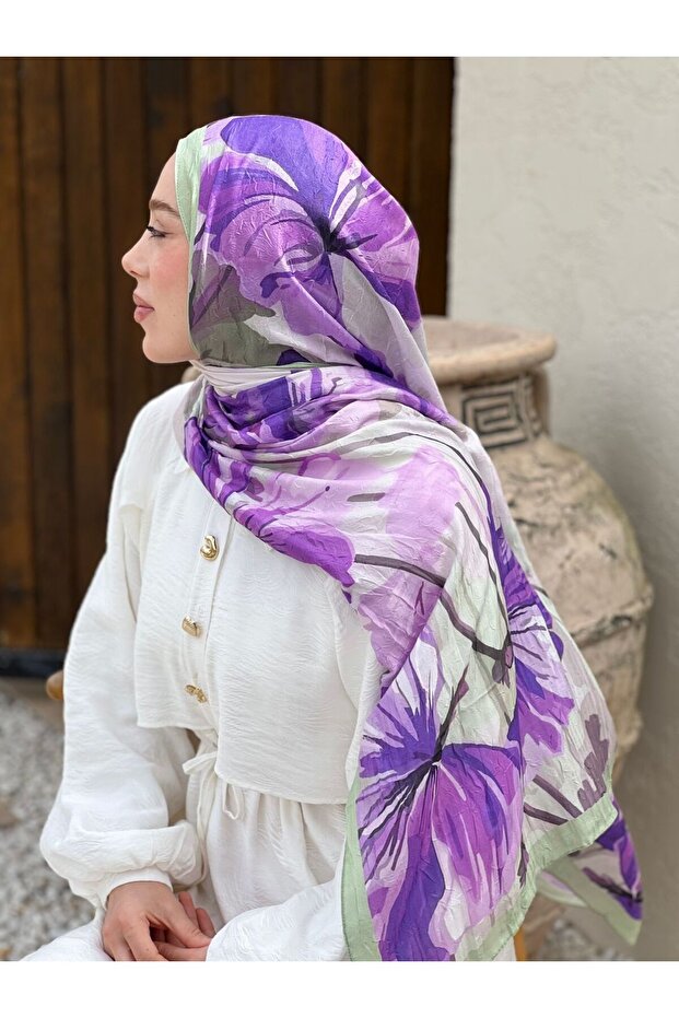 Rapsodi Desen Bambu Şal - 2